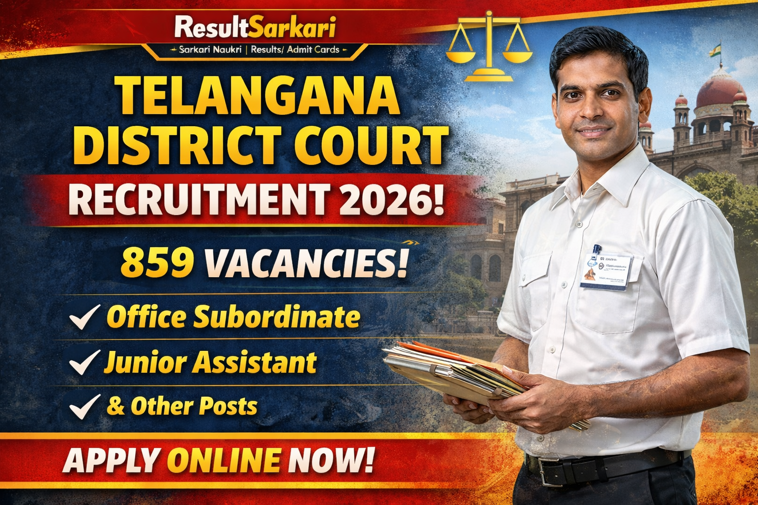 Telangana District Court Recruitment 2026