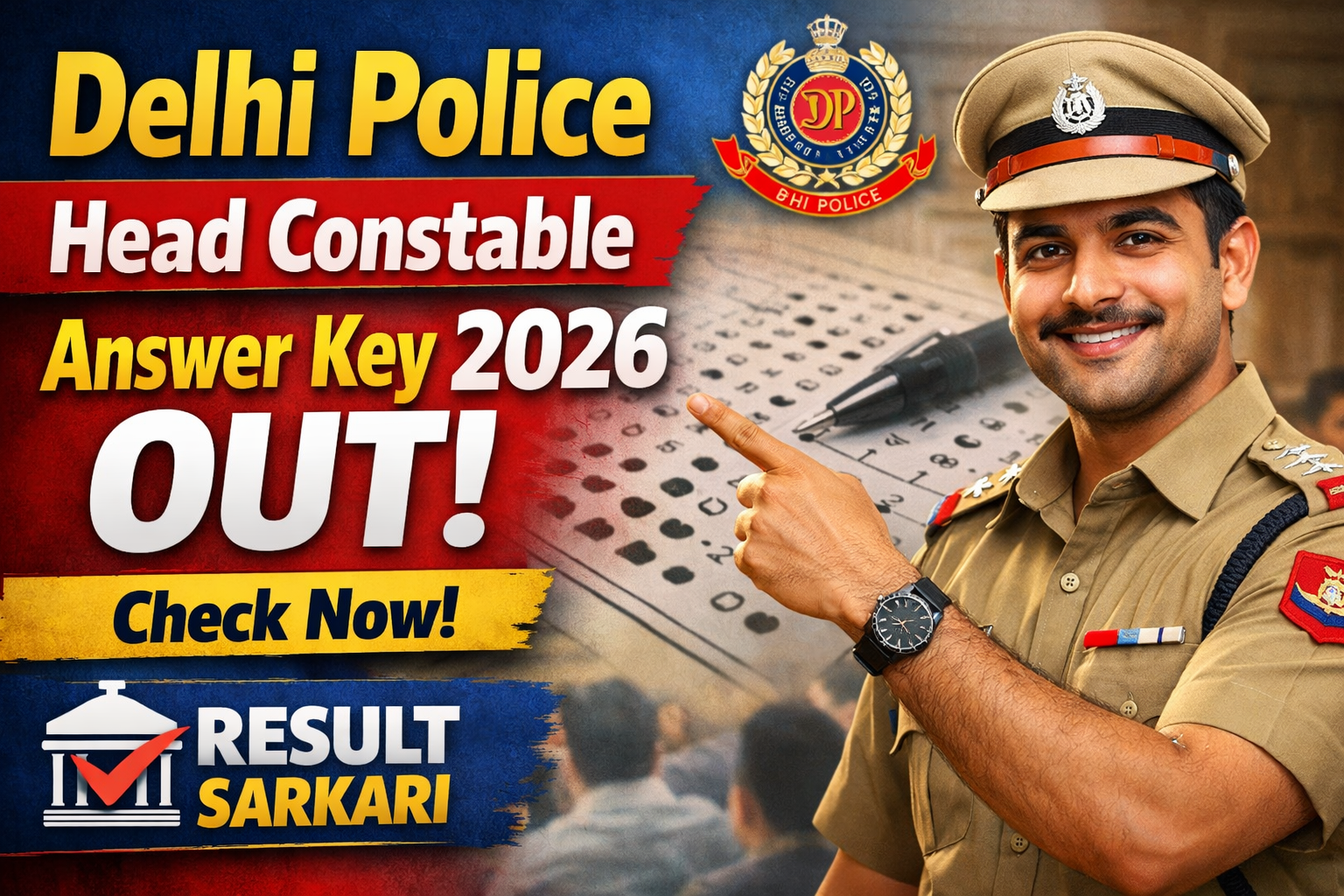 Delhi Police Head Constable Answer Key 2026